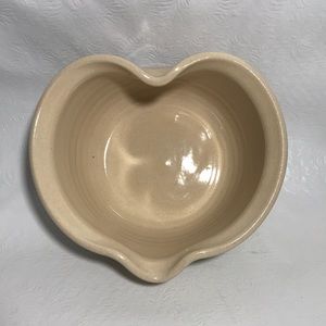 Marshall Pottery Master Potter Tommy Humphries Heart Shape Ceramic Bowl